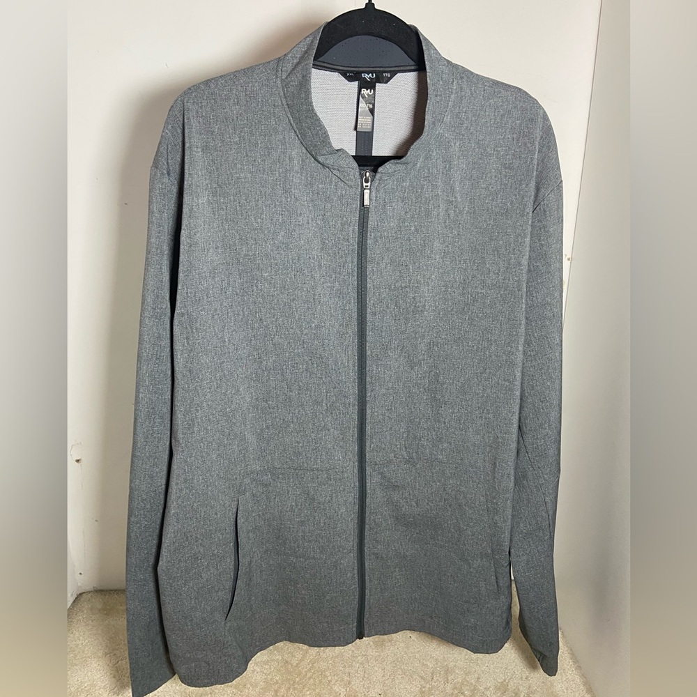 RYU Full Zip Jacket Heather Grey Lightweight XXL NWOT